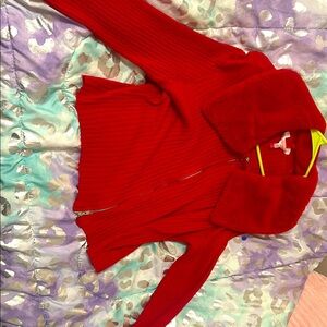 No Boundaries Red Long Sleeve Top